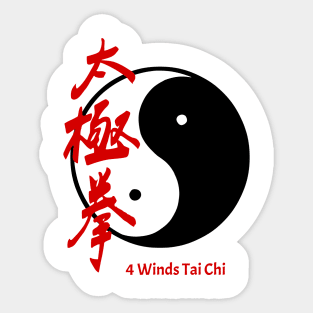 4 winds tai chi Sticker